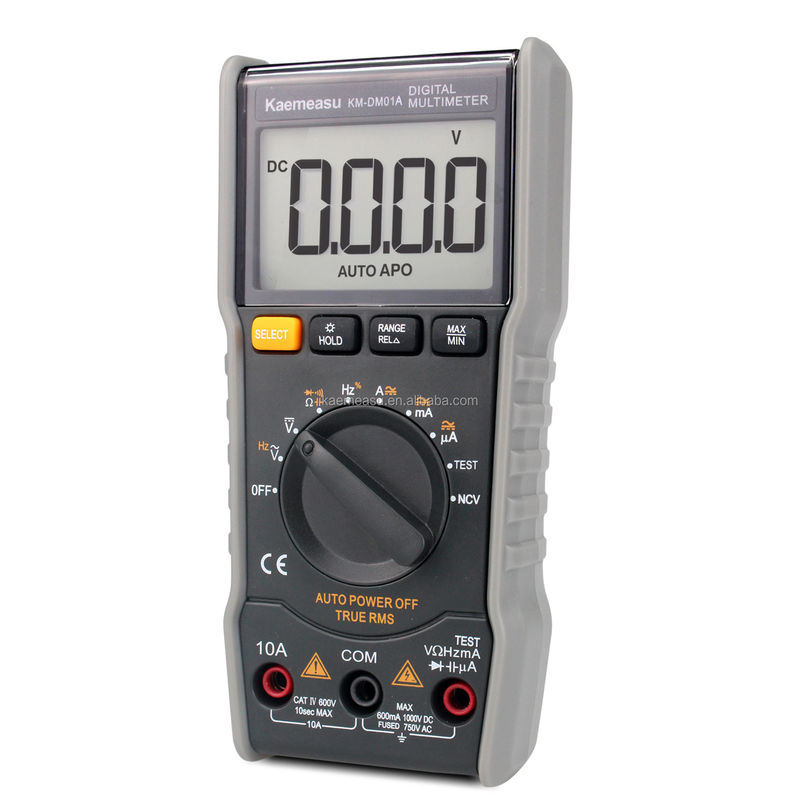6000 গণনা ডিসি/এসি ক্যাপাসিট্যান্স প্রতিরোধ NCV T-RMS লাইভ ওয়্যার/নট ওয়্যার পরিমাপ ডিজিটাল মাল্টিমিটার