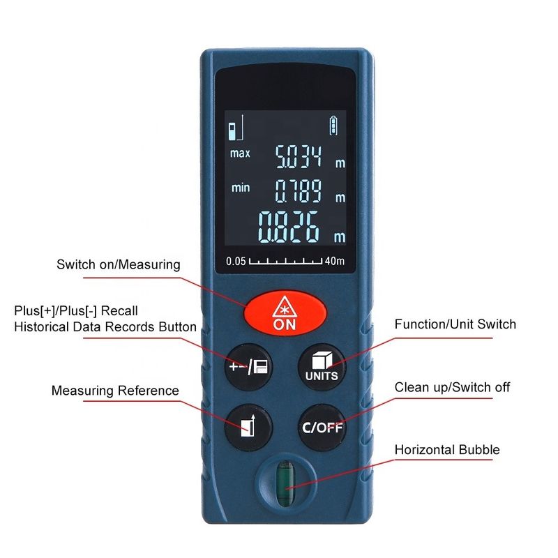 OEM ODM মিনি হ্যান্ডহেল্ড লেজার দূরত্ব মিটার পরিমাপ সরঞ্জাম ইলেকট্রনিক রুলার ডিজিটাল লেজার রেঞ্জ ফাইন্ডার বিক্রয়ের জন্য